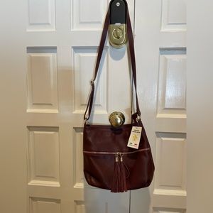 Italian leather crossbody bag